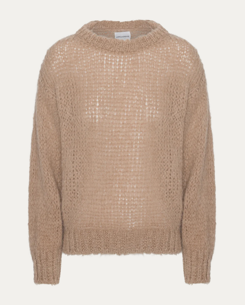 Leonnie Alpaca Pullover - Med Brown