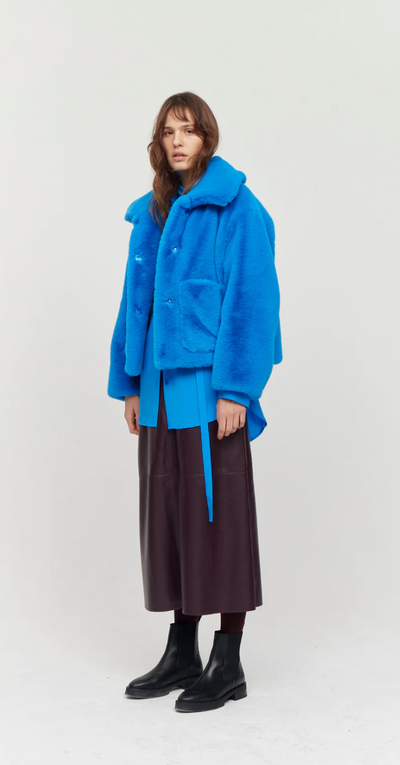 Traci Coat Neon - Blue