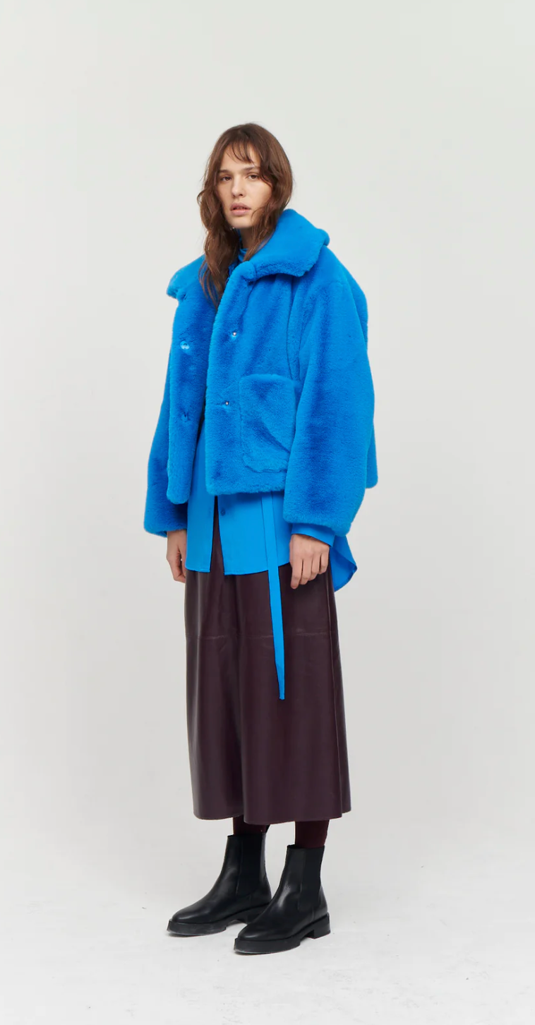 Traci Coat Neon - Blue
