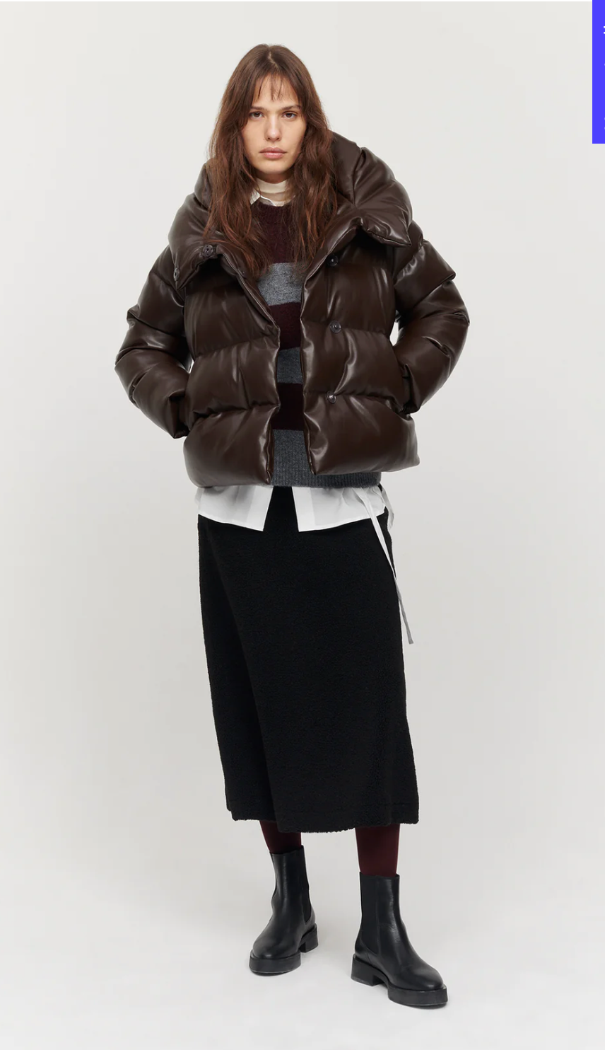 Patricia Puffer - Chocolate – My Fashion Trunk Patricia Puffer - Chocolate – My Fashion Trunk