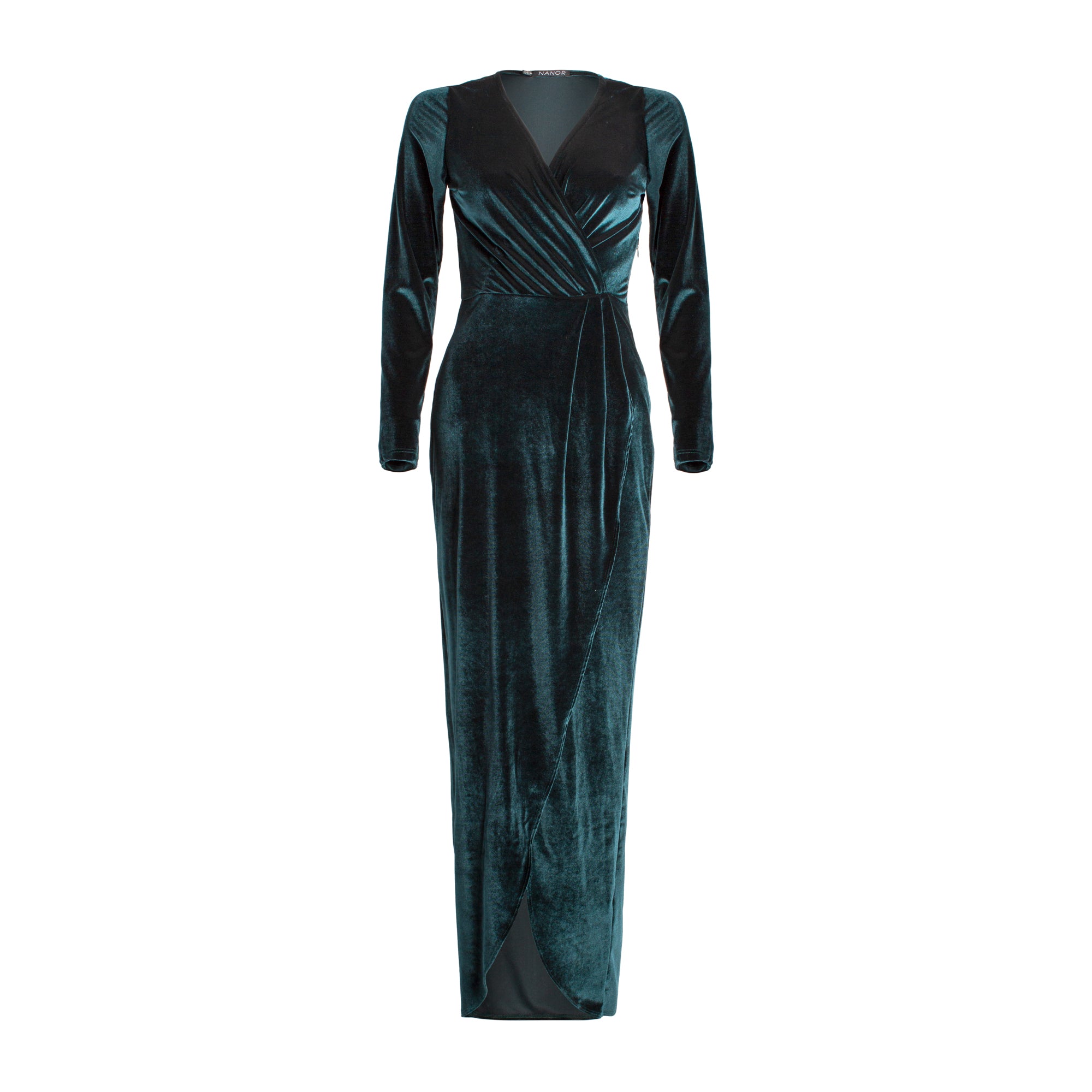 Quiz bottle green velvet dress clearance