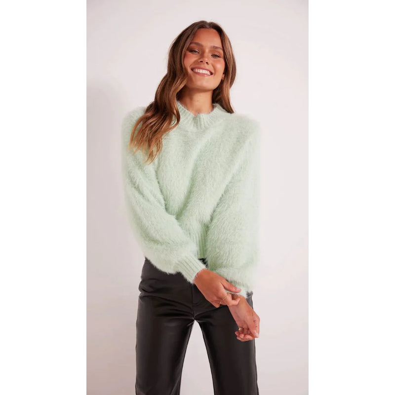 Luma Fluffy Sweater  - Mint