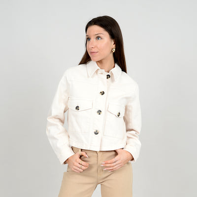 Mimi Patch Pocket Jacket - Bleached Sand