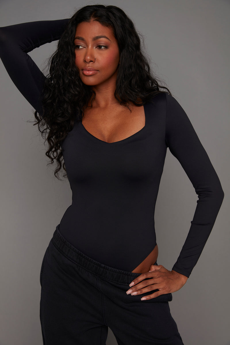 Sanna Is a Sweetheart Bodysuit In Black