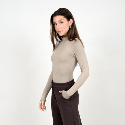 Mika Mock Neck Long - Nomad