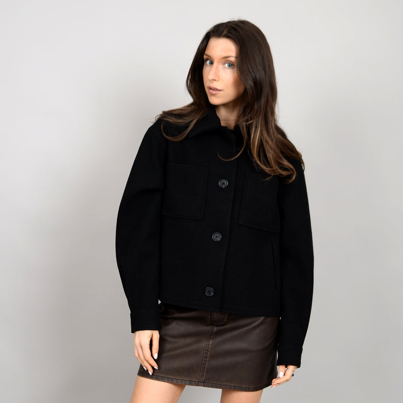 Kelcie Camel Jacket - Black