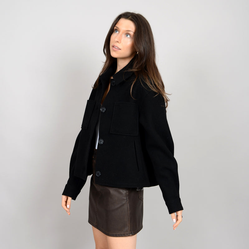 Kelcie Camel Jacket - Black