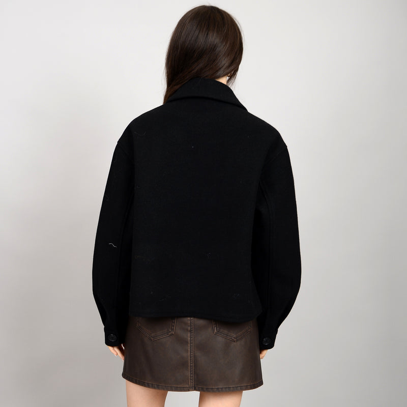 Kelcie Camel Jacket - Black