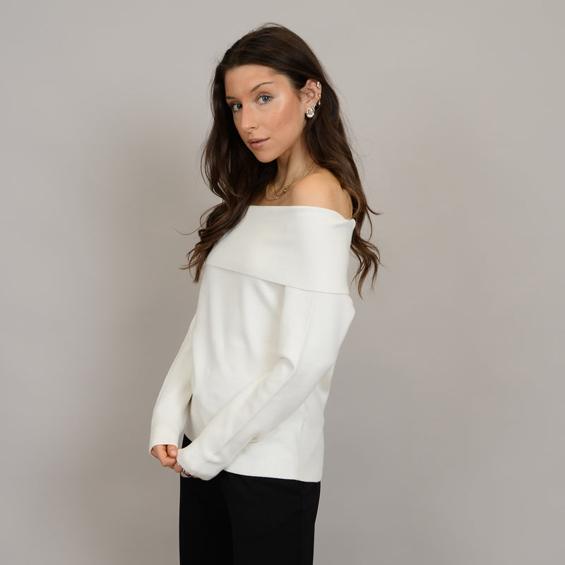 Angelique Long Raglan - Winter White