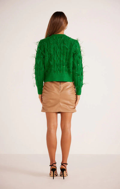 Cleo Feather Jumper - Green