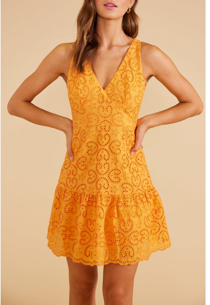 Huxton Mini Dress - Orange