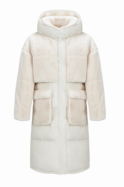 Puffer Coat - Cream