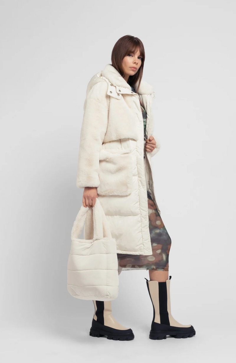 Puffer Coat - Cream