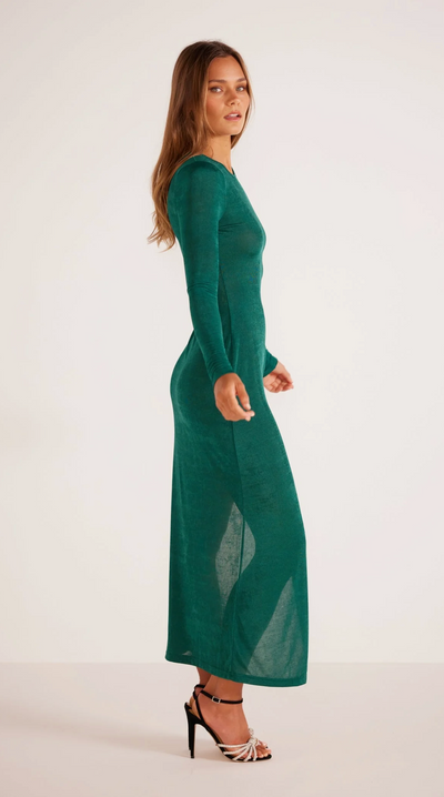 ALESSIA MIDI DRESS EMERALD - Emerald