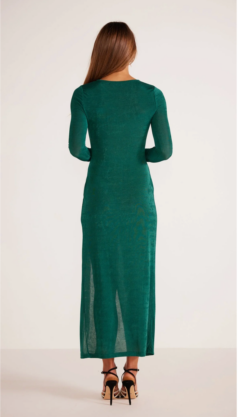 ALESSIA MIDI DRESS EMERALD - Emerald