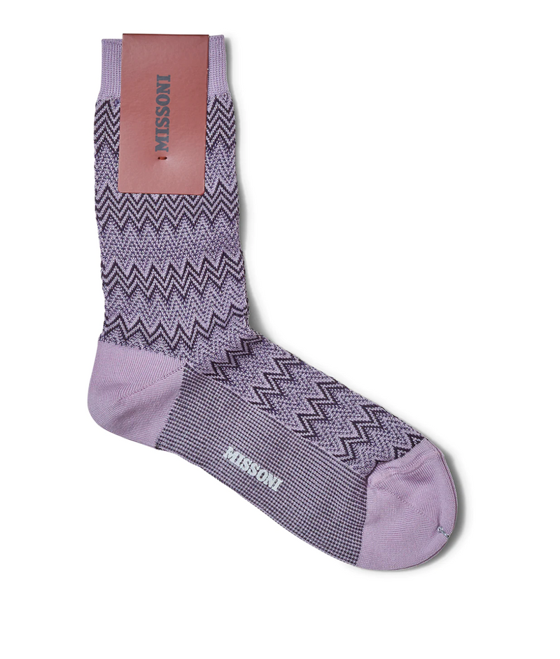 Missoni Chevron Purple Socks