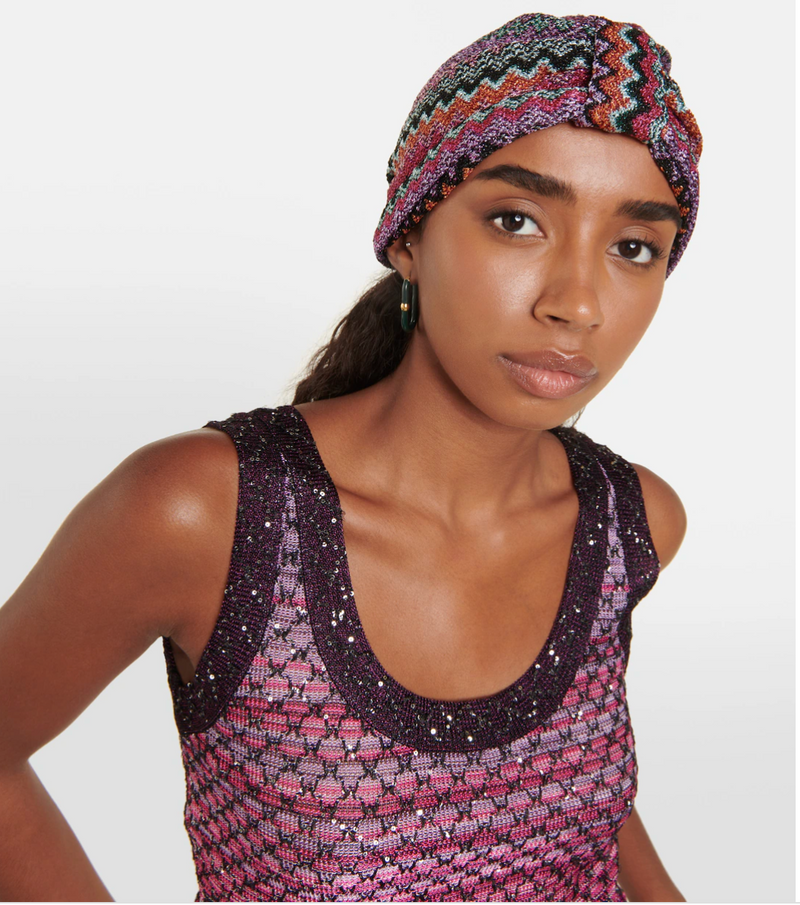 MISSONI  Zig Zag Multicolour Turban