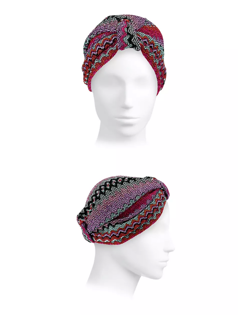 MISSONI  Zig Zag Multicolour Turban