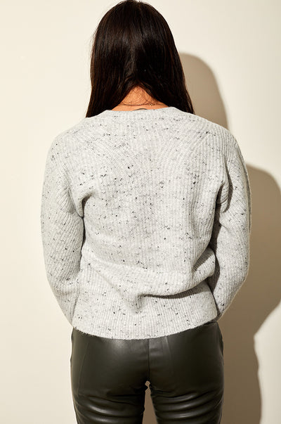 RD Susan Mossy Slub V-Neck Sweater