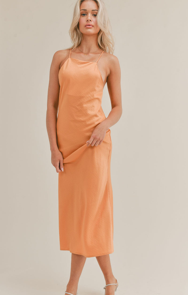Jess Midi Dress - Apricot