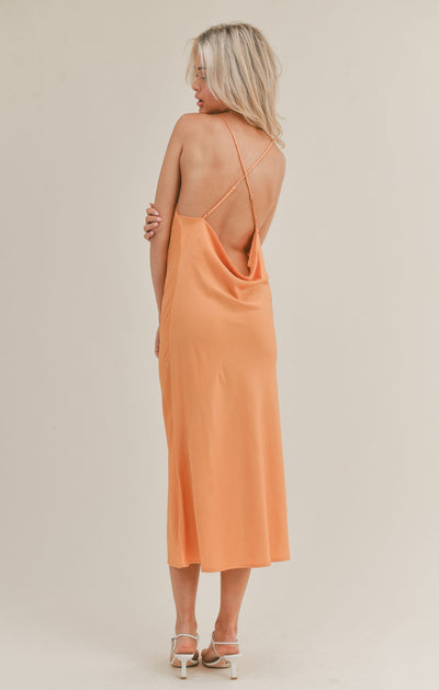Jess Midi Dress - Apricot