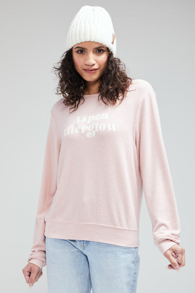 WILDFOX ASPEN AFTERGLOW SWEATSHIRT- BURNISHED LILAC