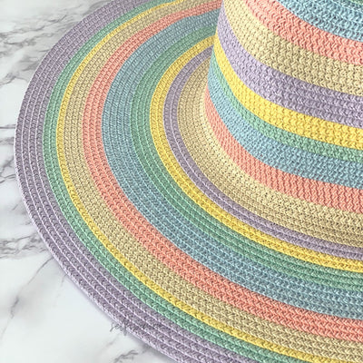 Capri rainbow sun hat